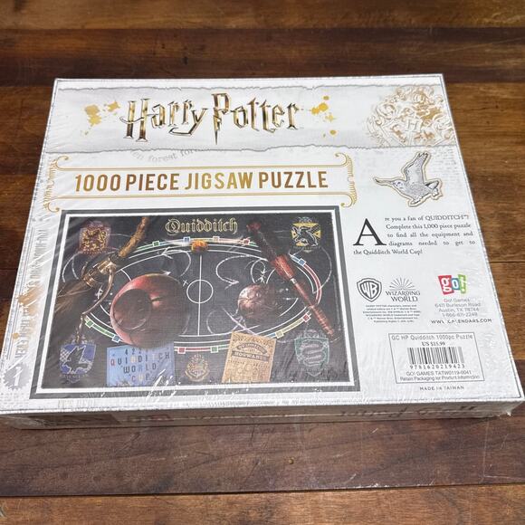 Harry Potter Quidditch 1000 Piece Jigsaw Puzzle By Go! Games Sealed Box Ages 12+ - Picture 5 of 7